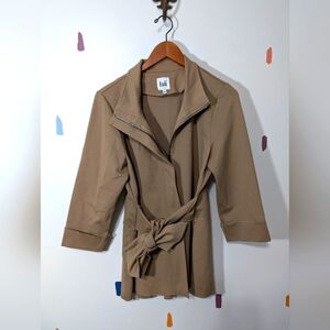 Luii Tan Front Tie Jacket